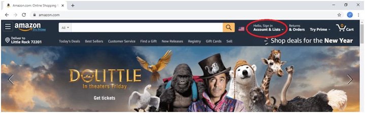Site Web d'Amazon