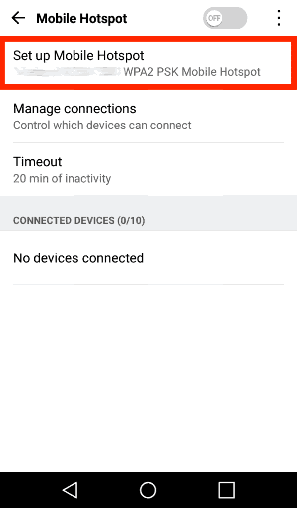 Configurez Mobile Hotspot pour connecter Roku au WIFI sans télécommande