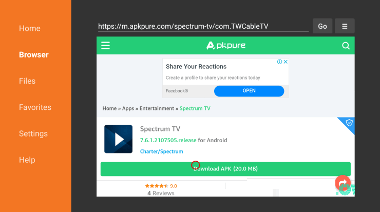   Téléchargez Apk pour installer Spectrum TV sur Firestick 