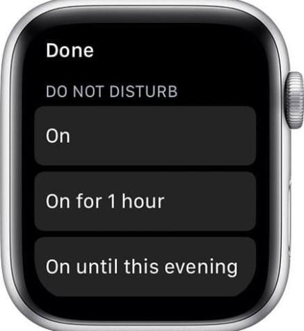 Gestion du NPD sur Apple Watch.