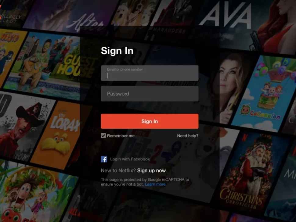 connectez-vous à votre compte Netflix pour mettre à jour le paiement netflix 