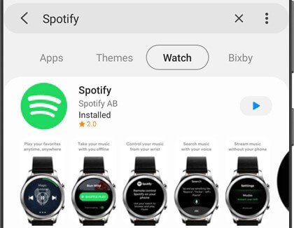 Comment utiliser Spotify sur Samsung Galaxy Watch