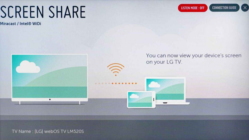 Activer le partage d'écran sur LG Smart TV