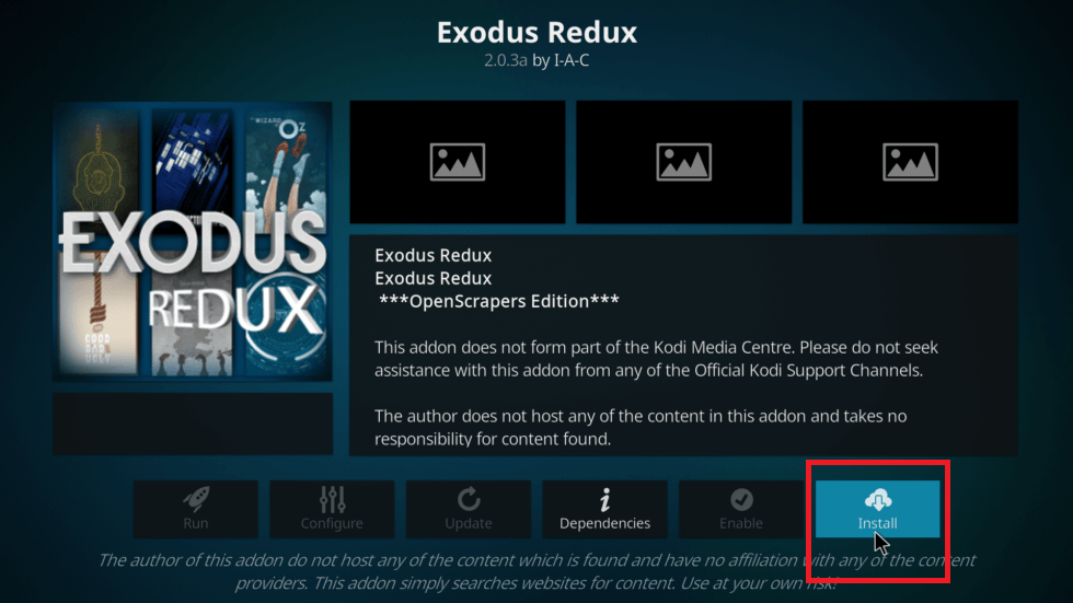Installer Exodus sur Kodi