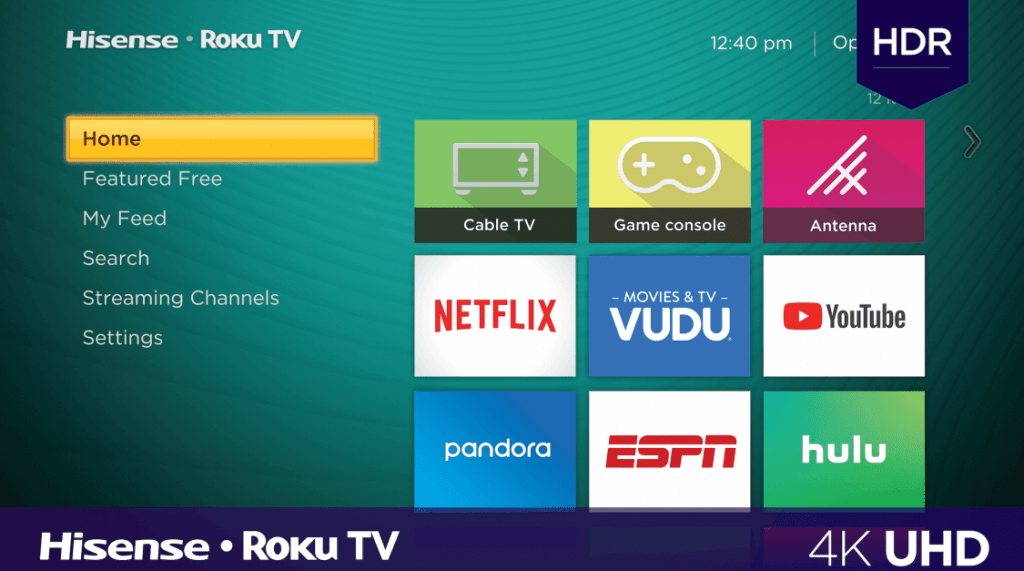 Sélectionnez les chaînes de streaming pour ajouter des applications sur Hisense Smart TV