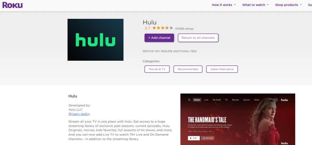 Télécharger Hulu sur Element Smart TV