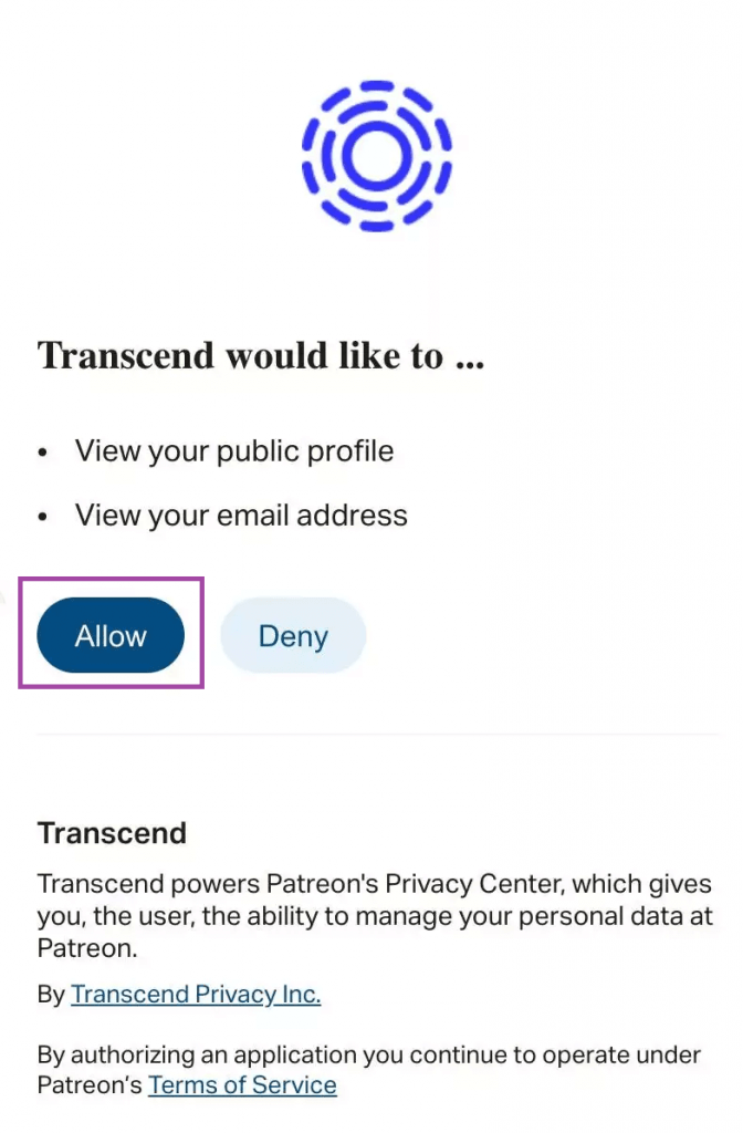 All Access to Transcend - Comment supprimer un compte Patreon