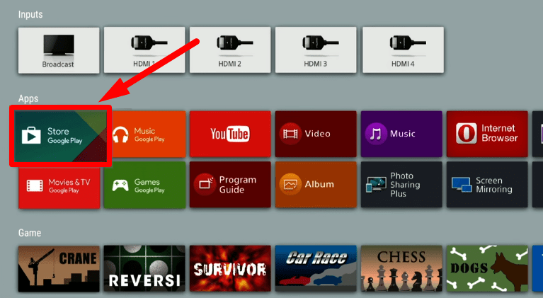 Google play store - Comment ajouter des applications sur Sony Smart TV ?