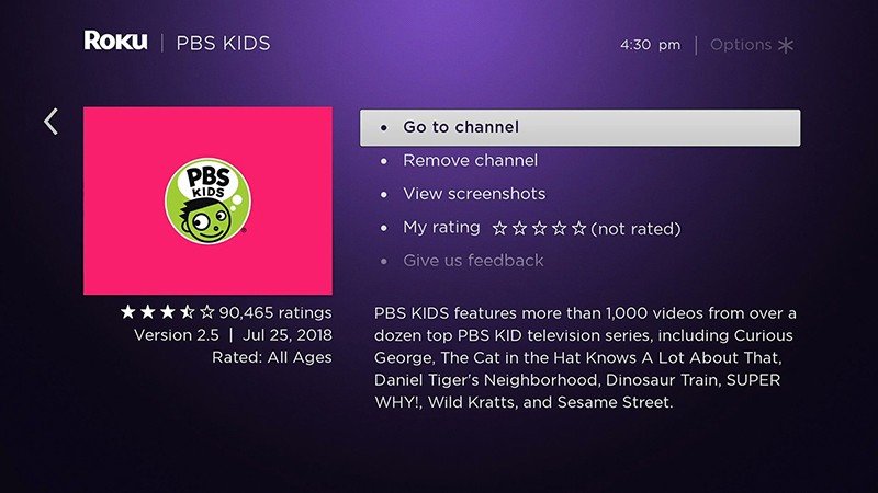 aller à la chaîne Comment installer PBS kids sur Roku