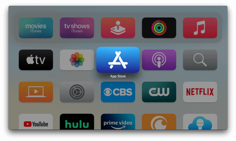 ouvrir l'app store pour regarder pluto tv sur apple tv